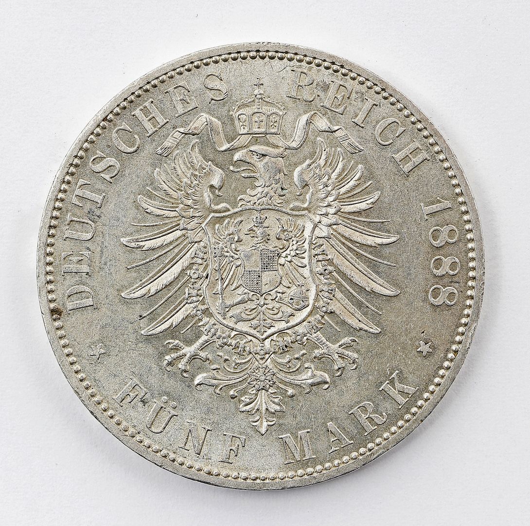 Preußen, Friedrich III., 5 Mark 1888 A.