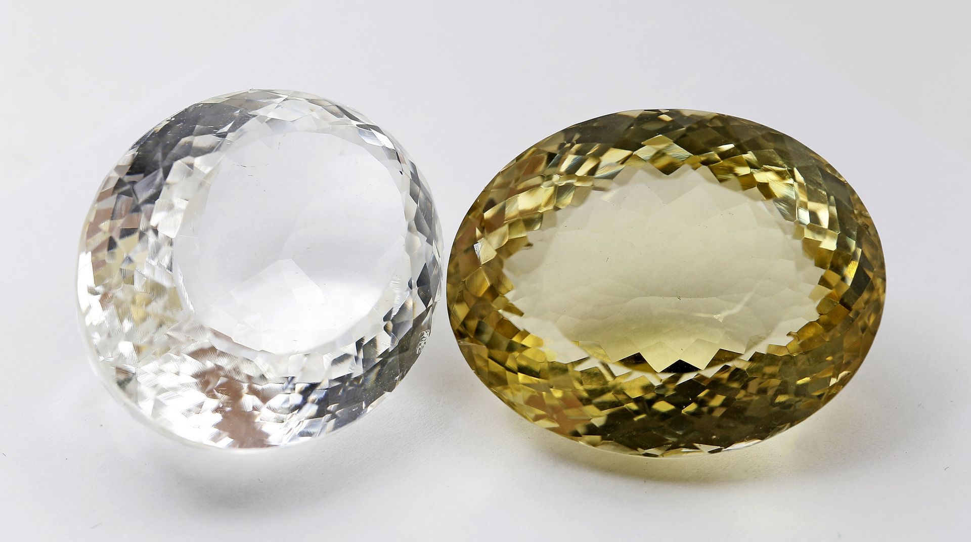 Bergkristall und Lemon-Citrin, zus. ca. 190 ct.