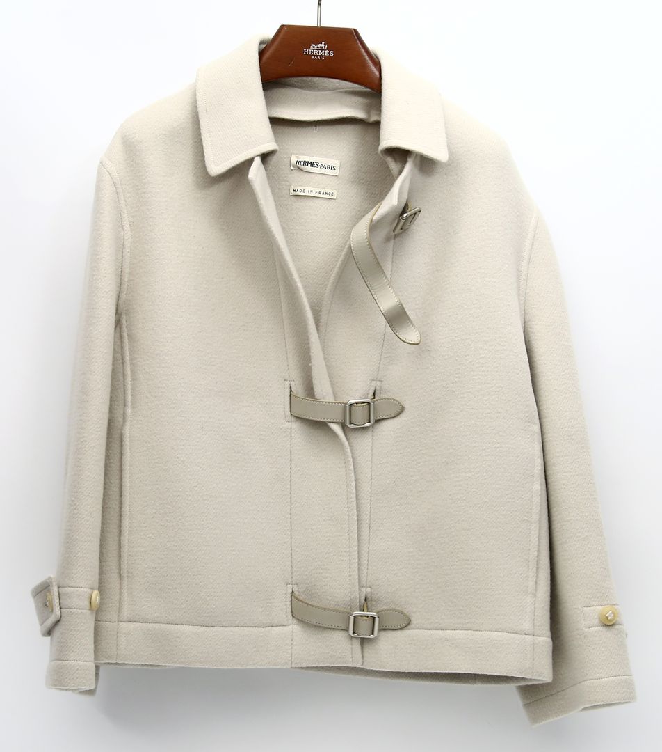 Cropped-Jacke aus Wolle, Hermès.