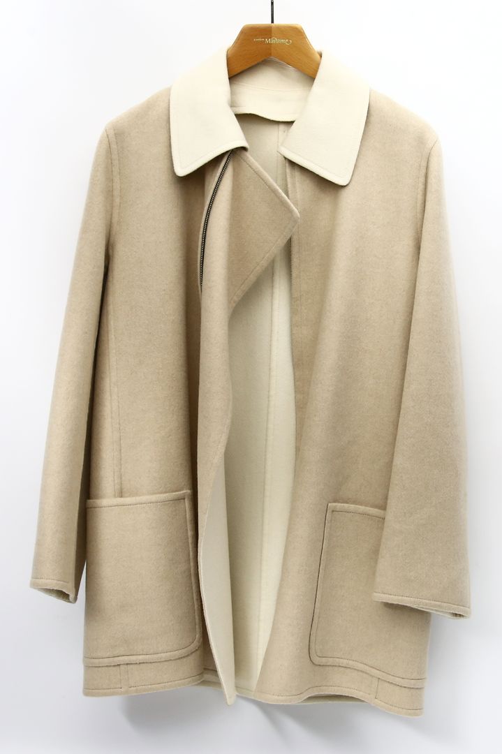 Zweifarbiger Mantel, Hermès.