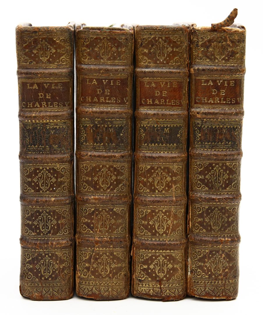 Vier Bände "La Vie de l'Empereur Charles V.",