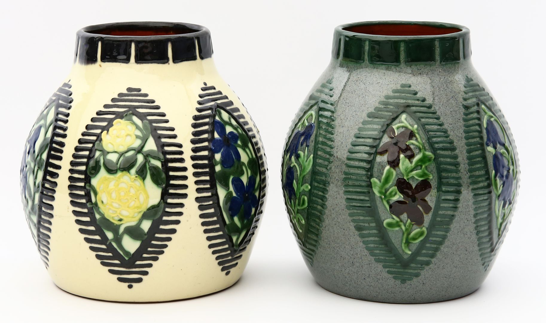 Zwei Jugendstil-Vasen, Kandern.