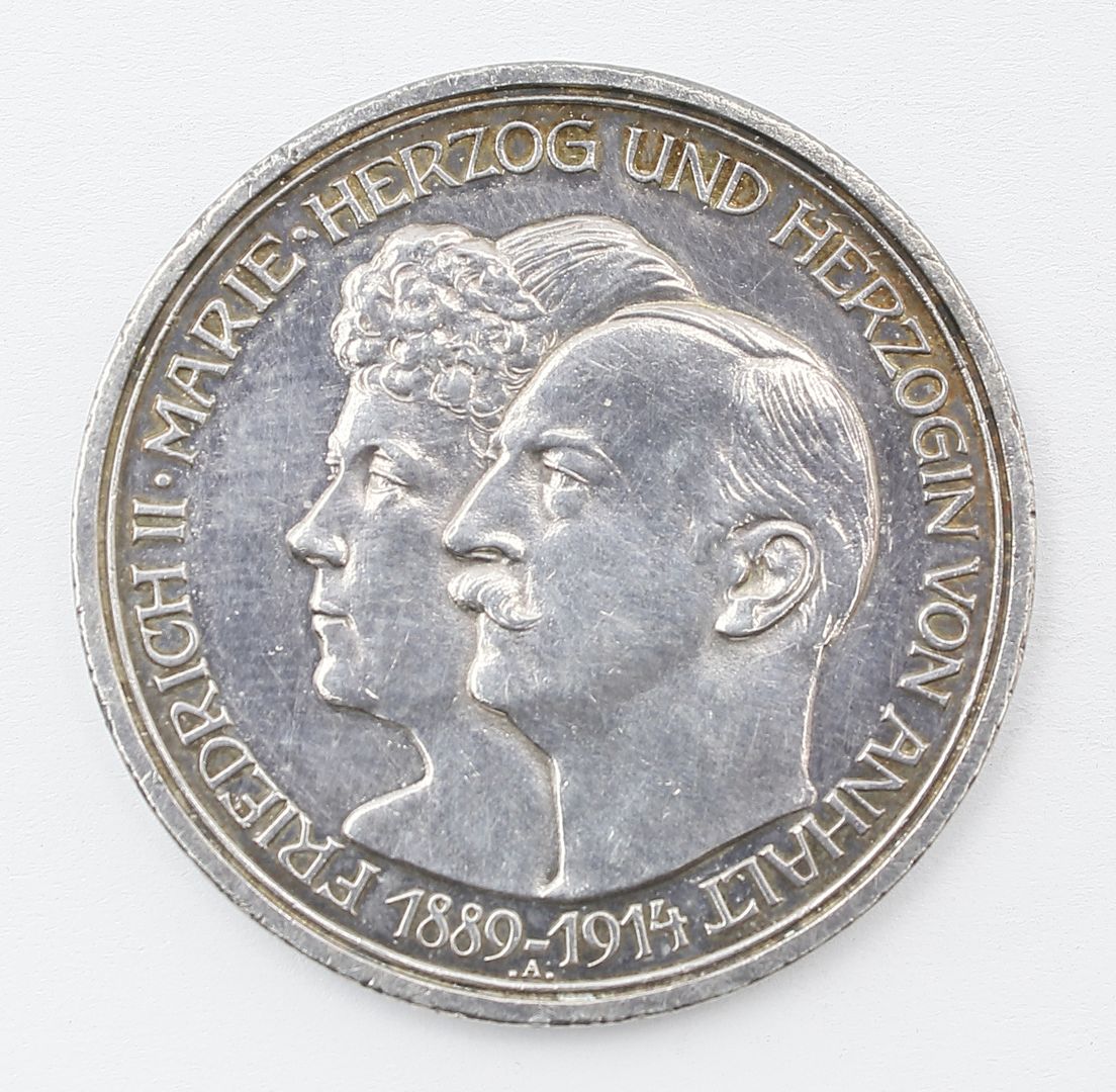 Anhalt, Friedrich II., 3 Mark 1914,