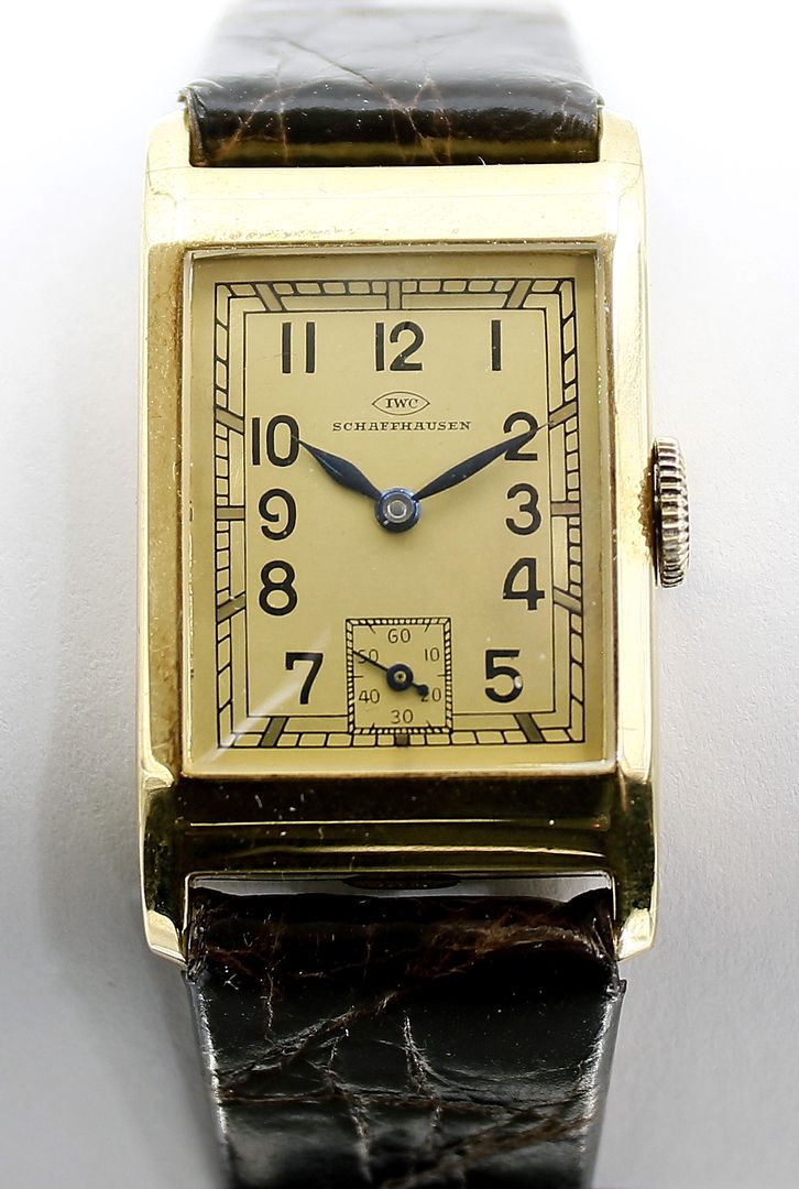 Art Deco-Armbanduhr "IWC".