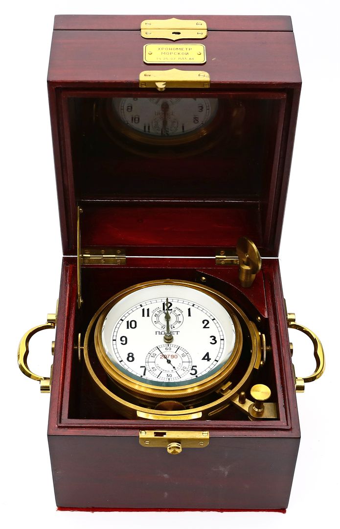 Russisches Marinechronometer.