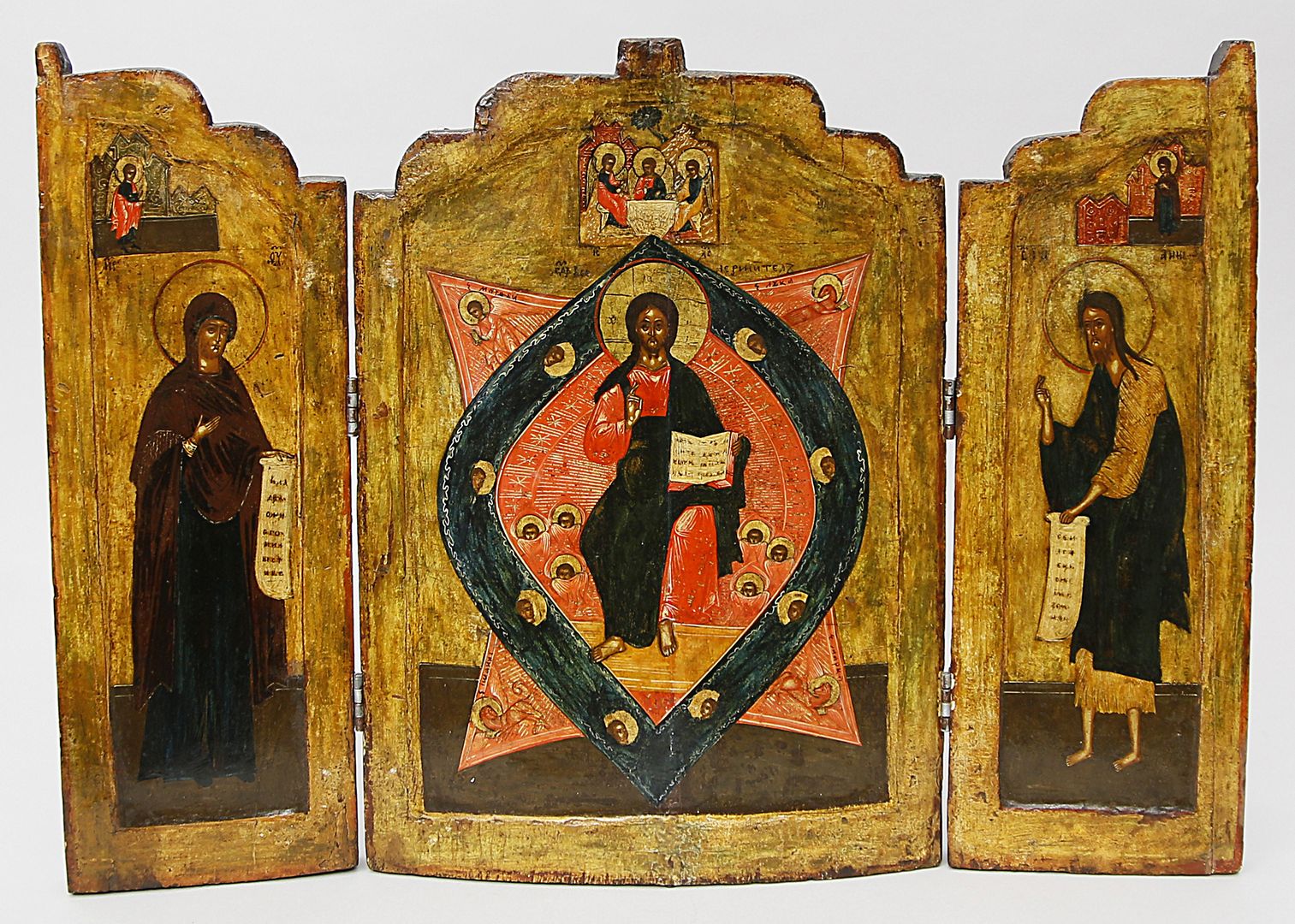 Ikonen-Triptychon (Russland, Ende 17. Jh.).