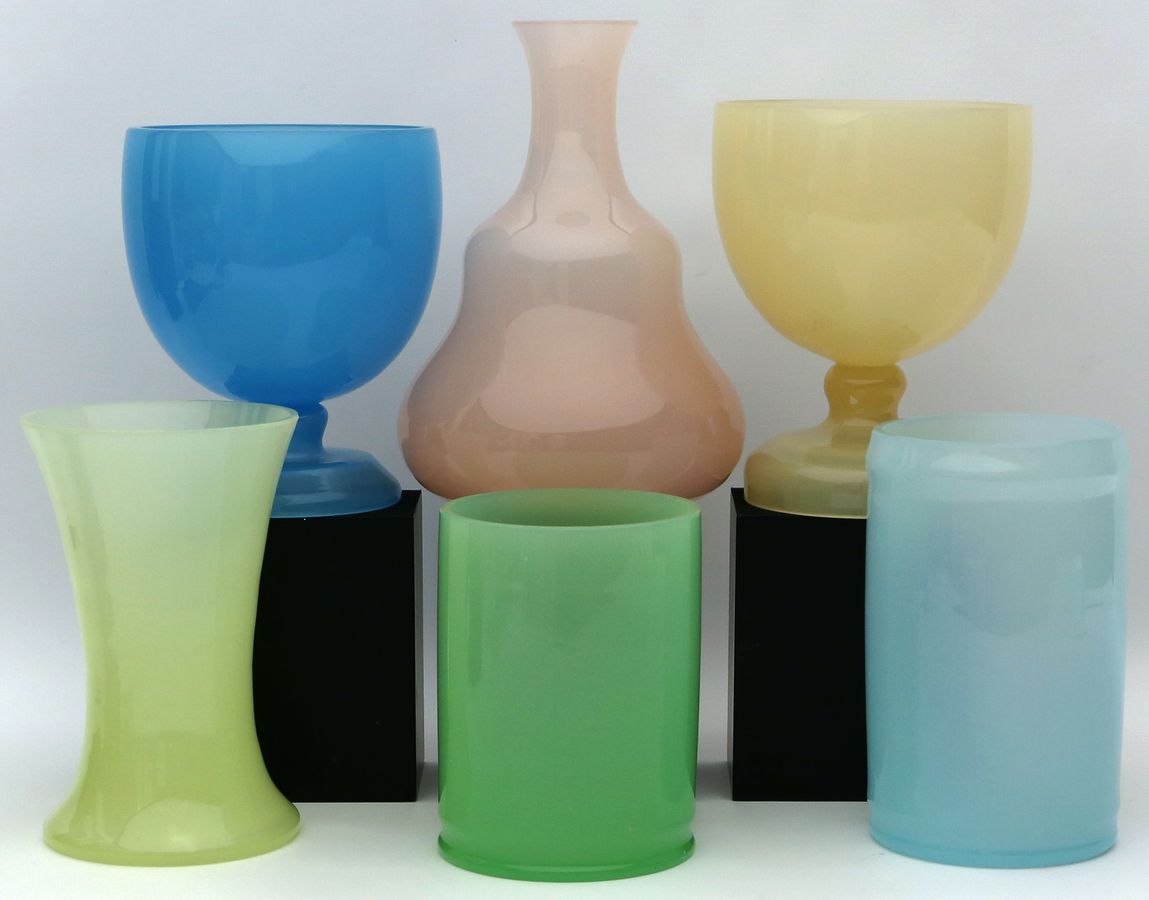 6 Vasen, Cenedese Murano.
