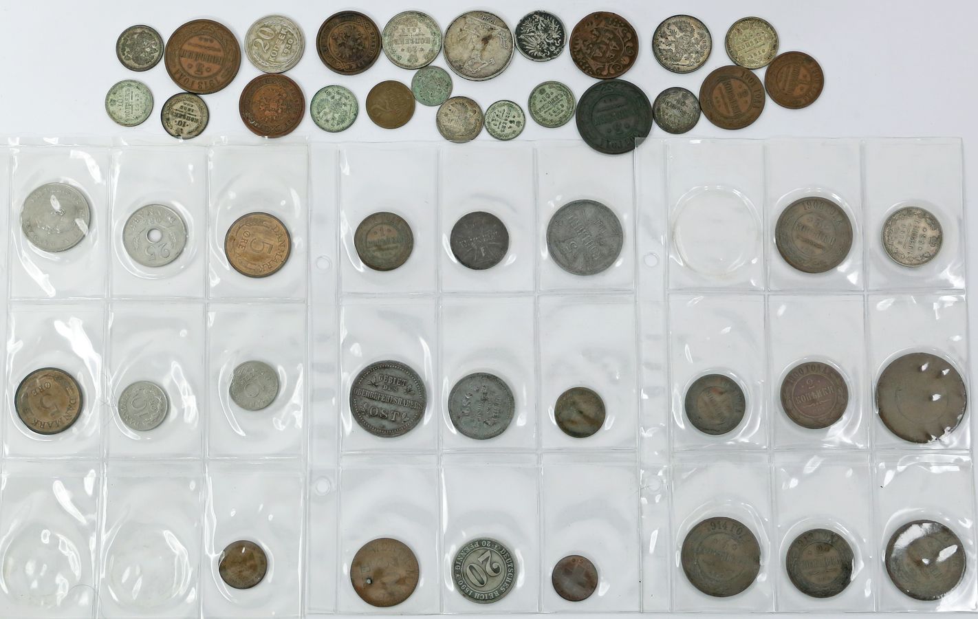 33 Umlaufmünzen, Russland, überwiegend Zarenreich.