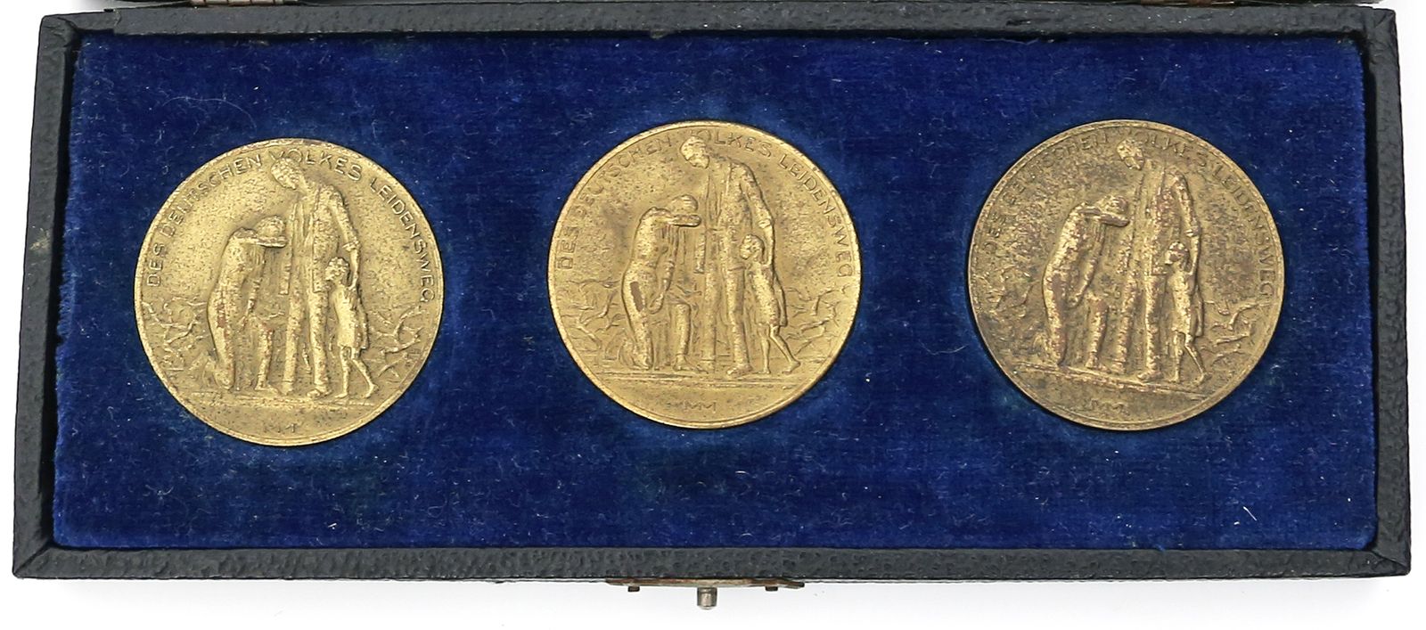 Serie von 3 Bronzemedaillen, 1923.