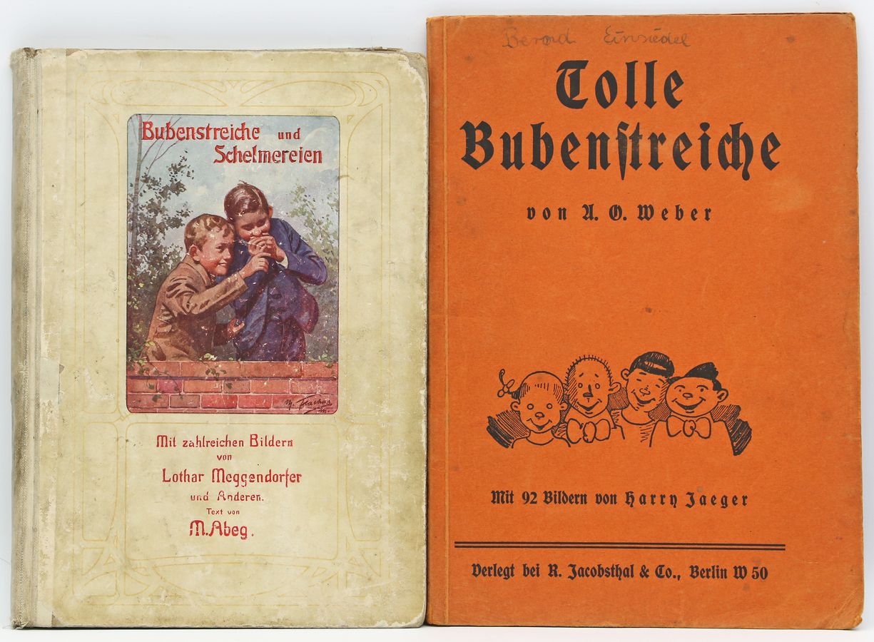 2 Bücher "Bubenstreiche".