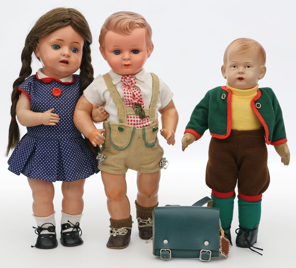 3 Puppen, Bruno Schmidt.