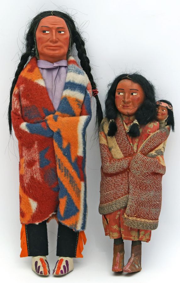 Amerikanische Ureinwohnerfamilie.