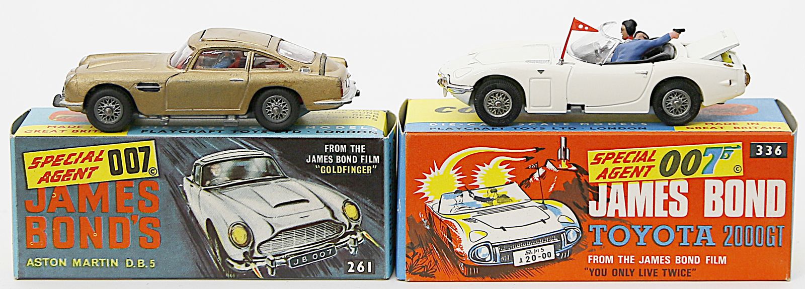 2 James Bond-Autos, Corgi Toys.