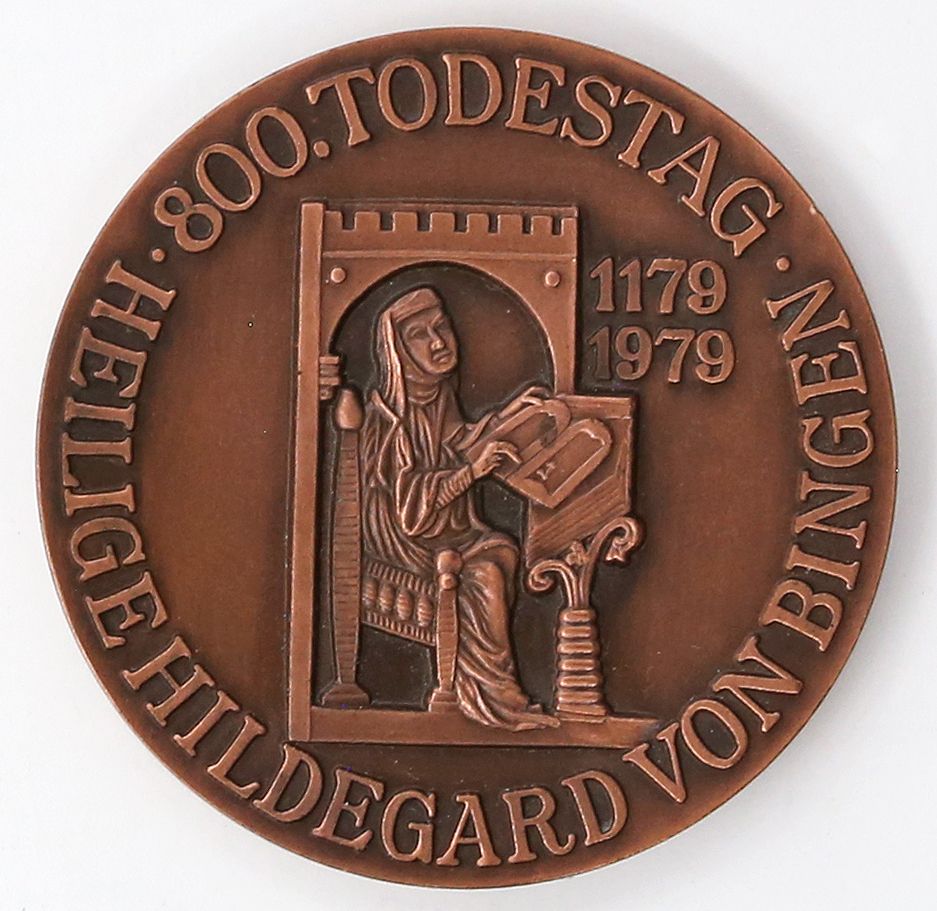 Gedenkmünze auf den 800. Todestag des Hl. Hildegard von Bingen (1179-1979)