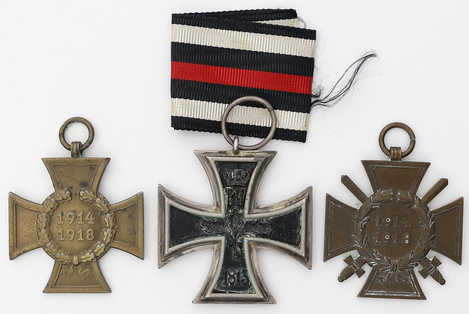 Eisernes Kreuz 2. Klasse, 1. WK sowie KVK mit und ohne Schwerter.