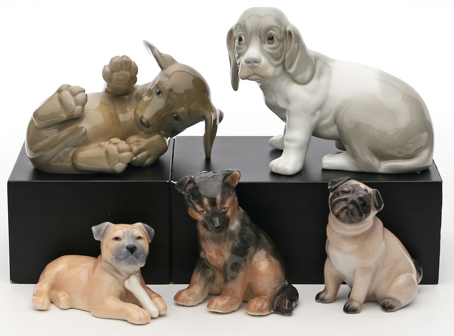 5 Hundeskulpturen: