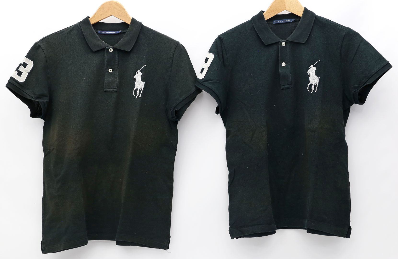 4 Piqué-Poloshirts,  Ralph Lauren.