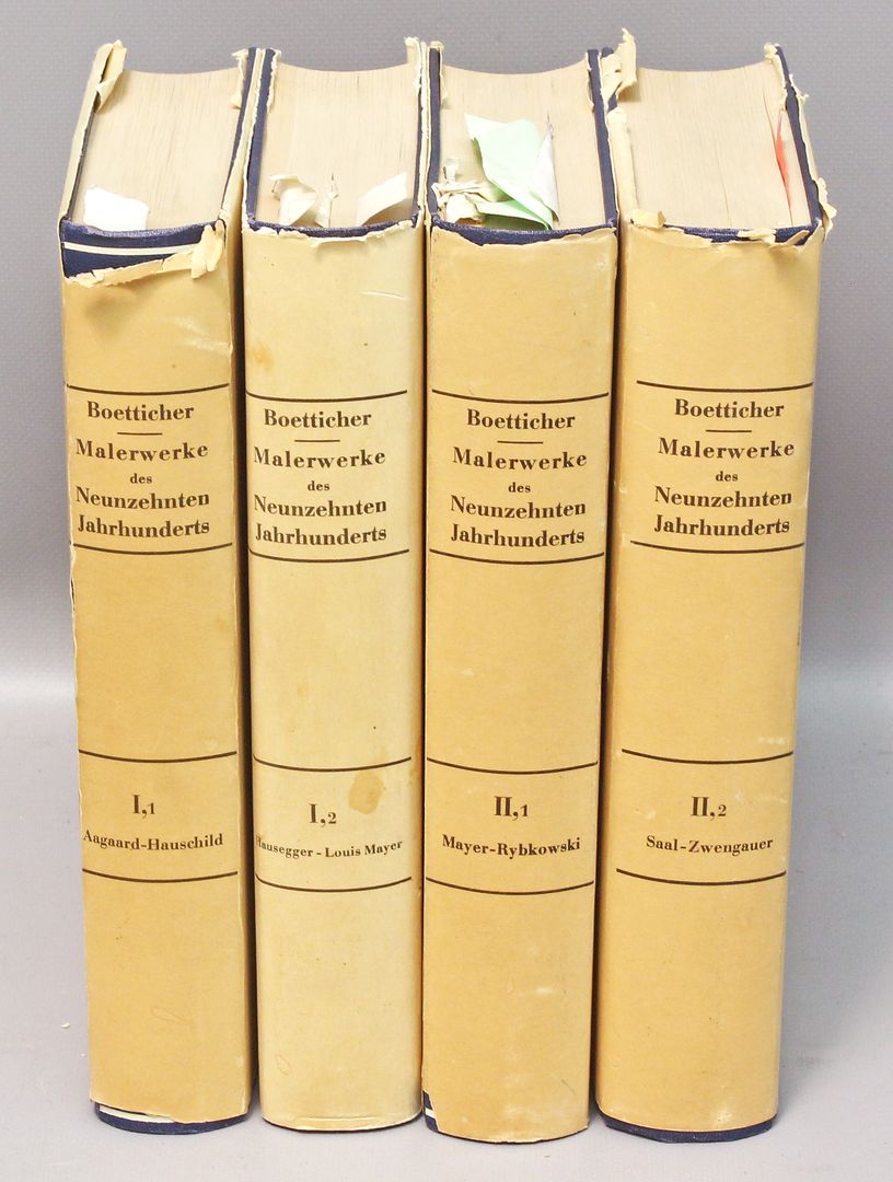 4 Bände "Boetticher Malerwerke des 19. Jahrhunderts".