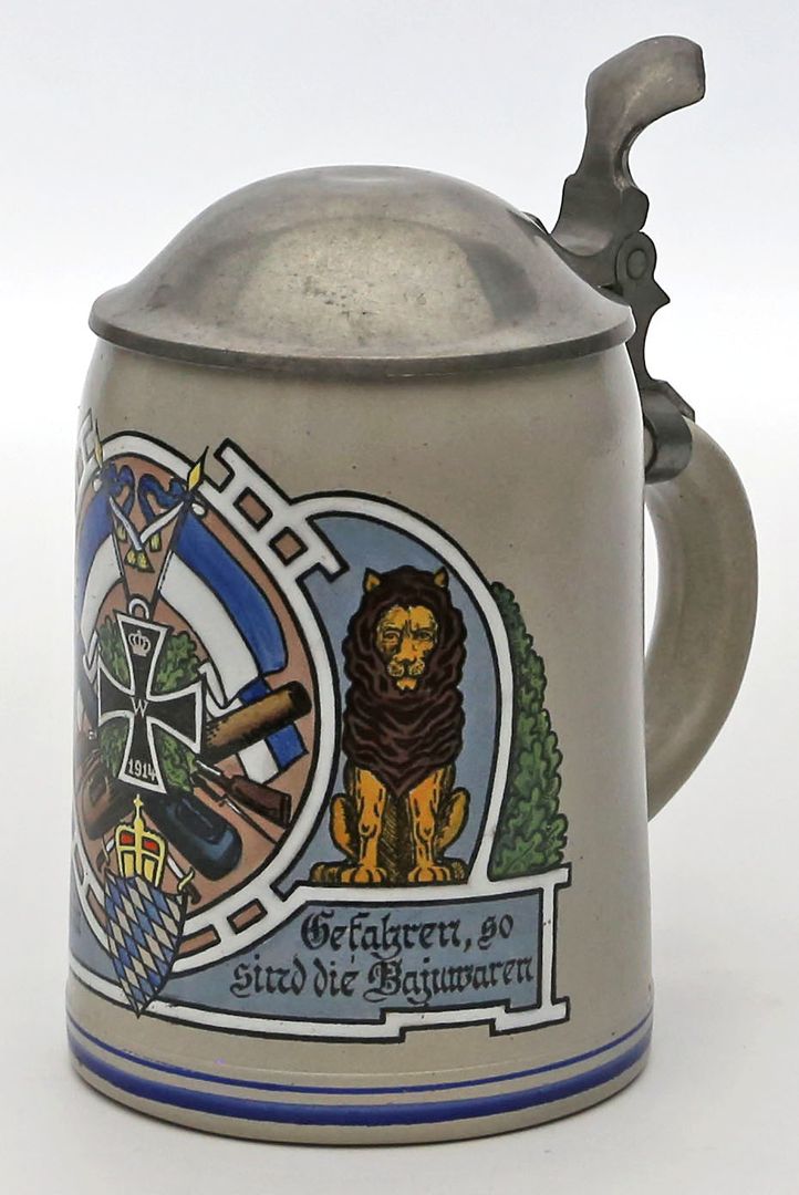 Patriotischer Bierkrug, 1914.