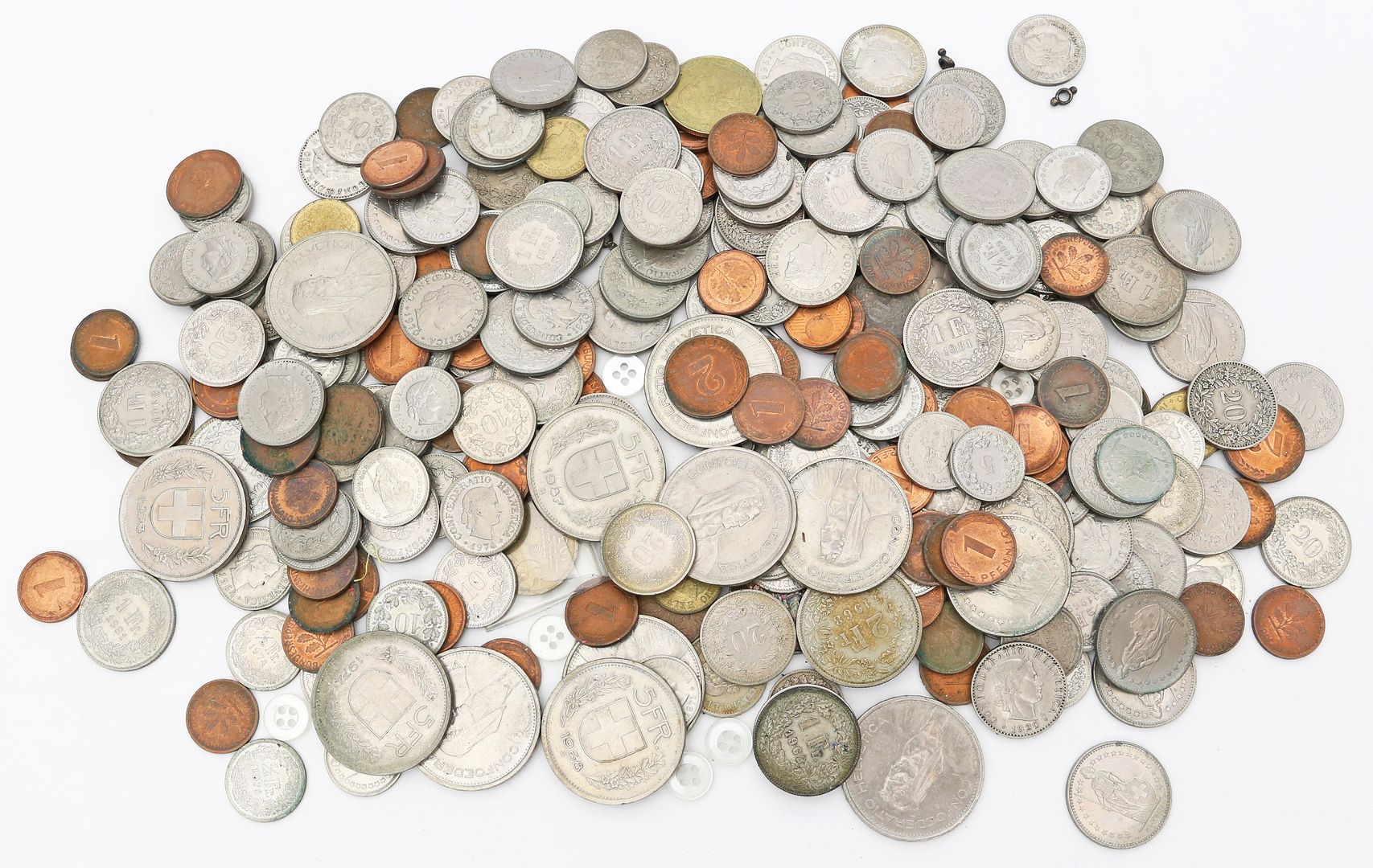 Konvolut Umlaufmünzen, überwiegend Schweiz.