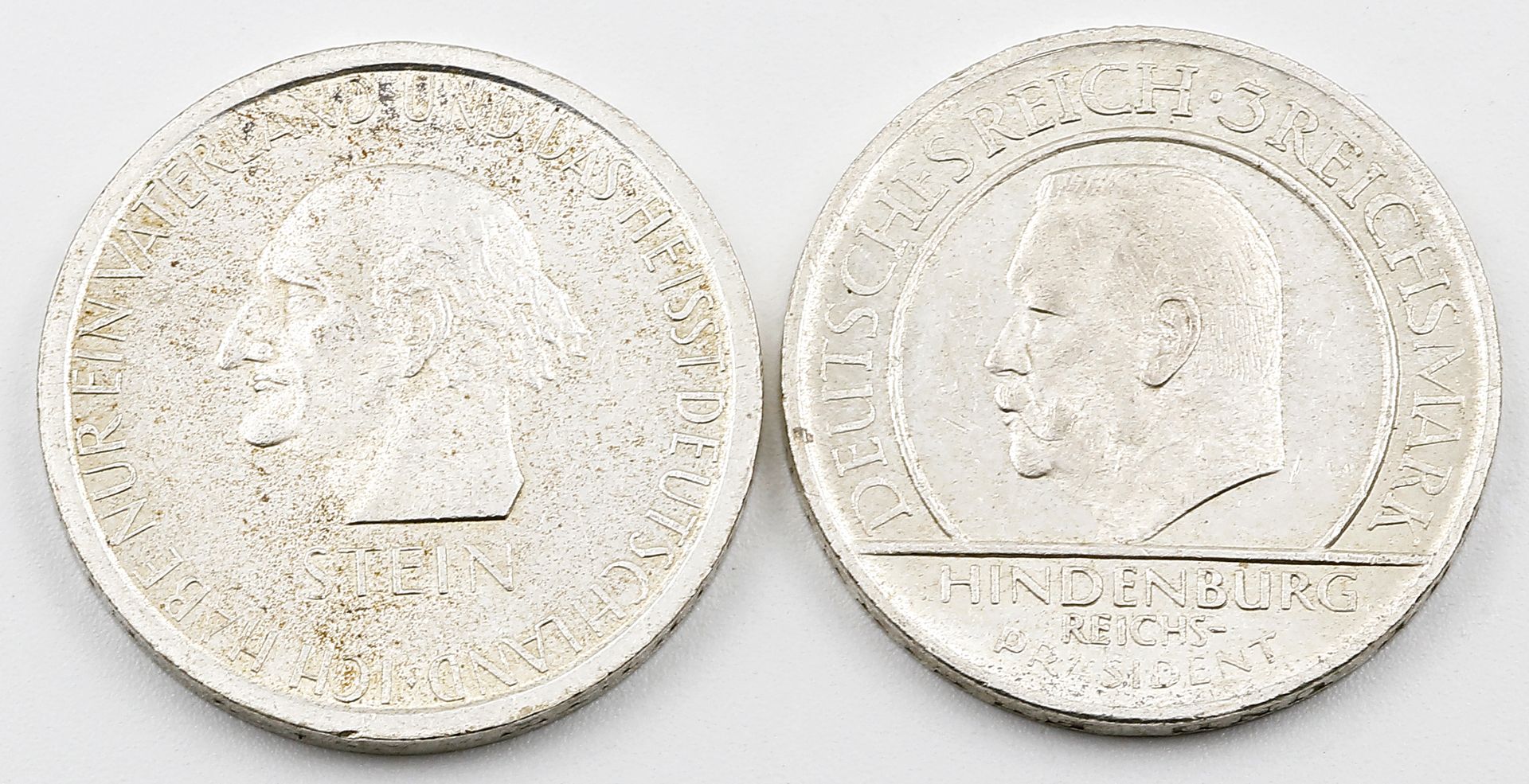 Weimarer Republik, 2 3-Mark-Gedenkmünzen: