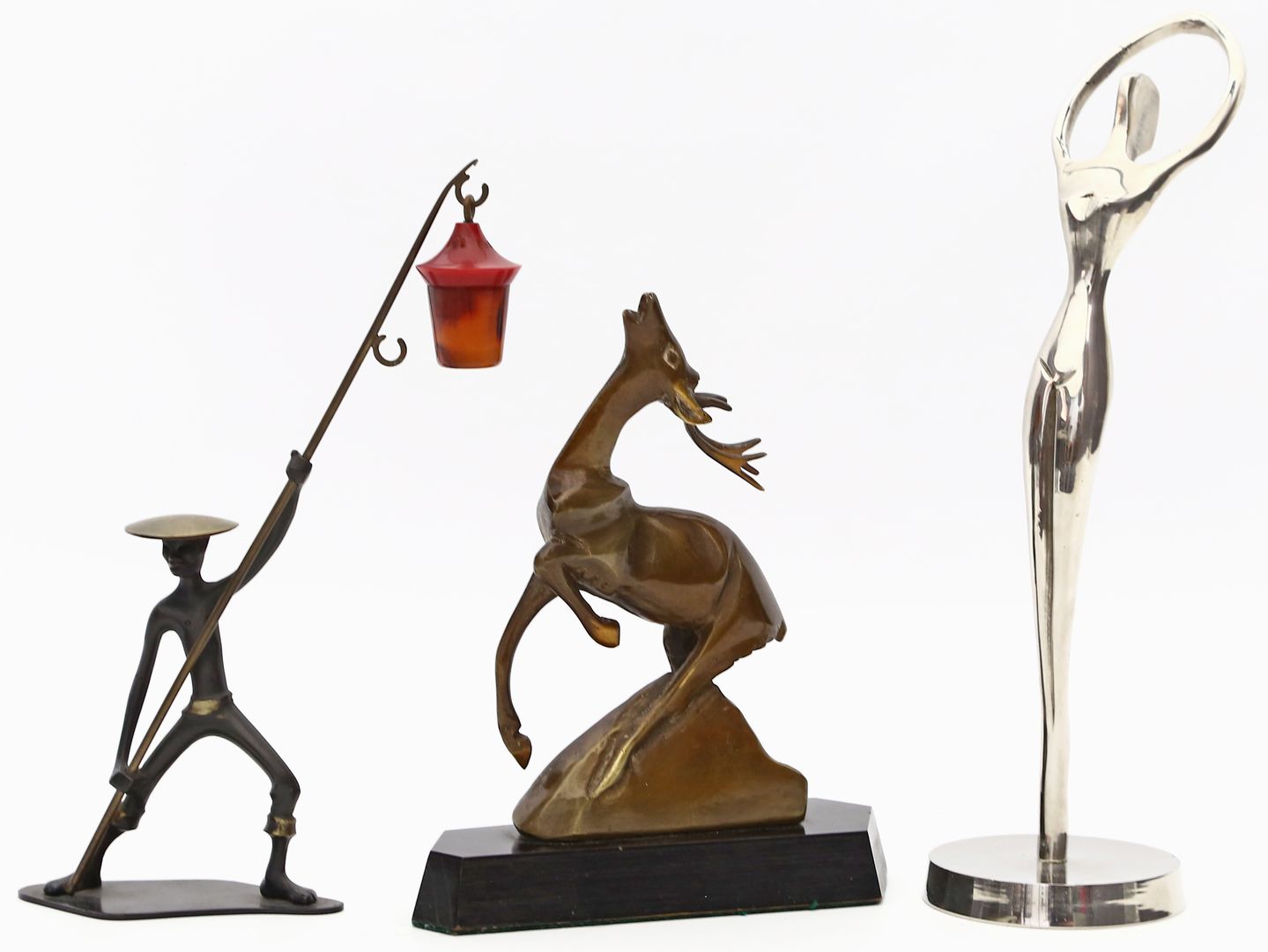3 figürliche Skulpturen: