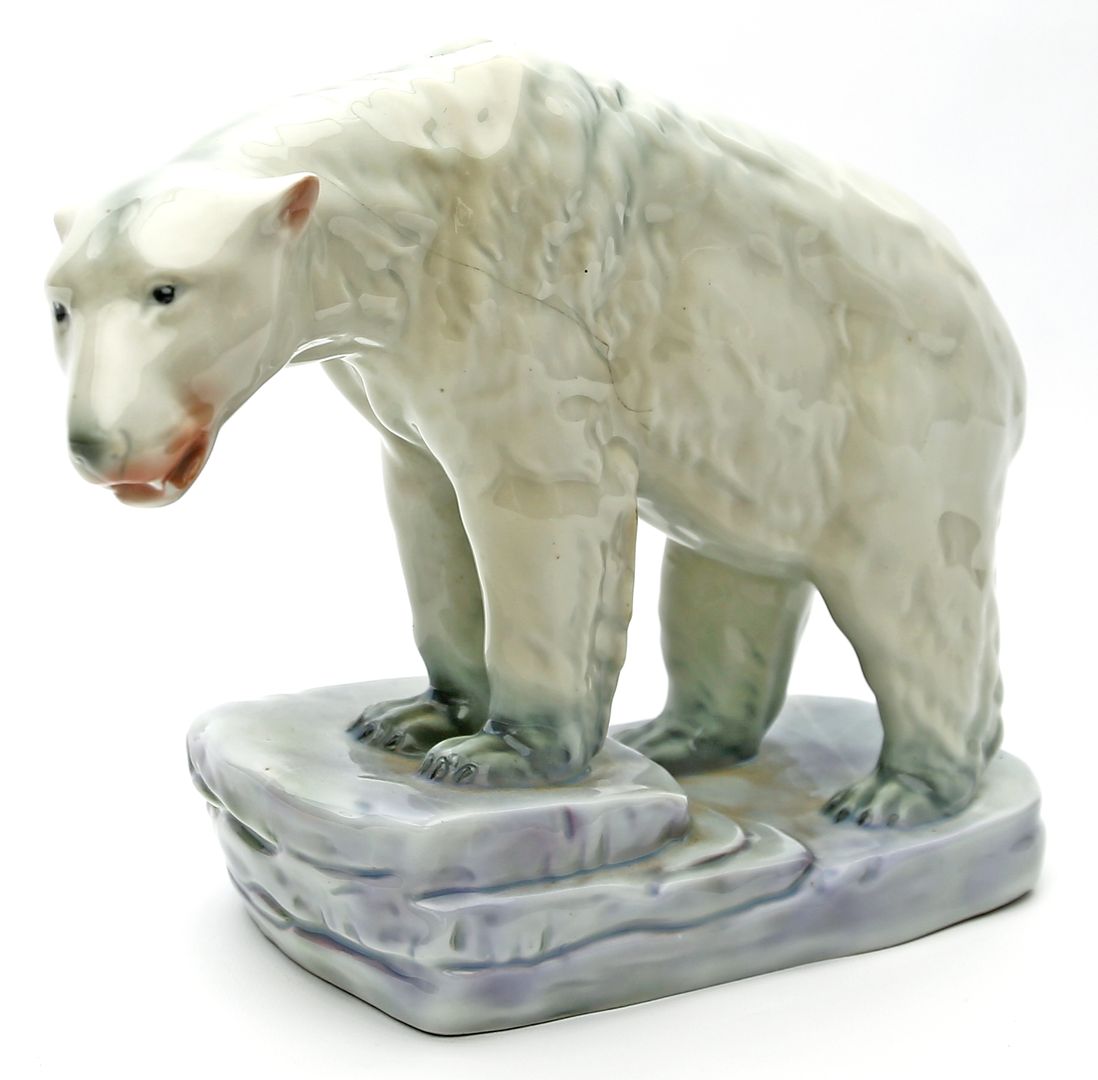 Skulptur "Eisbär auf Scholle", Fraureuth.