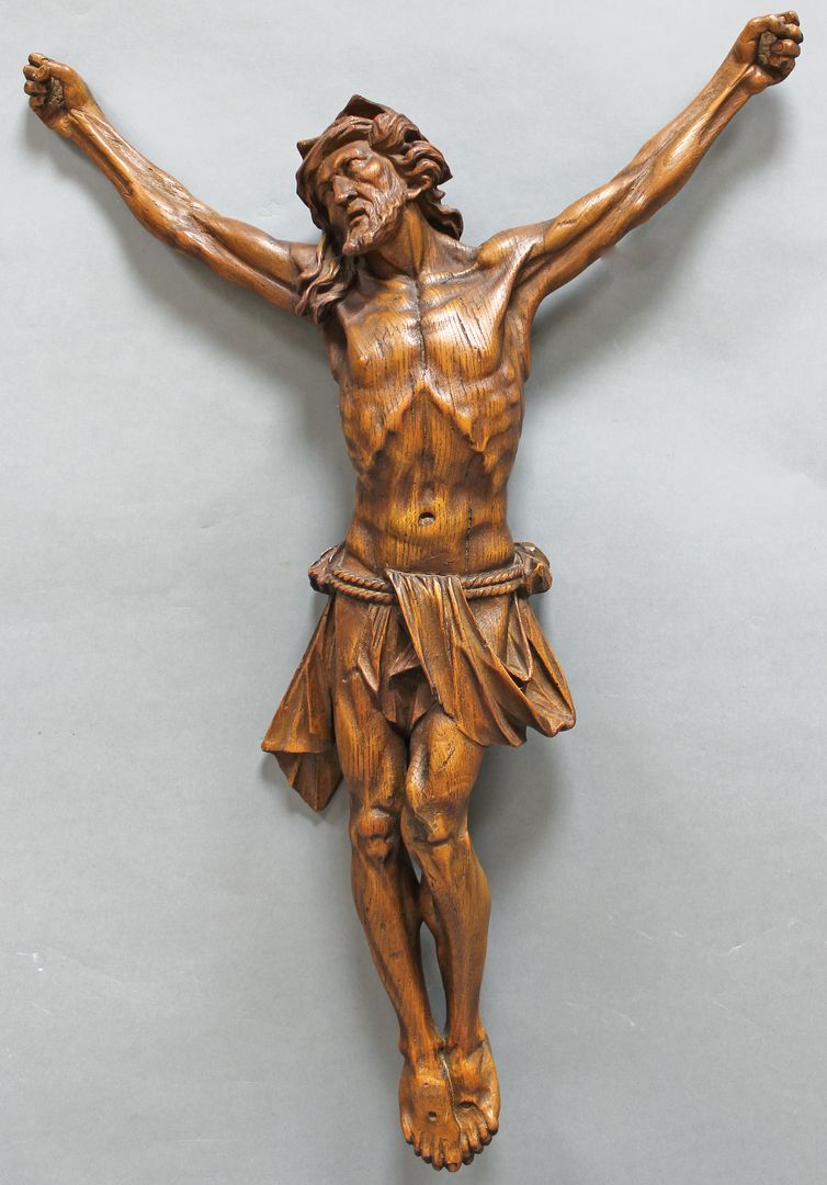 Skulptur "Christus am Kreuz".