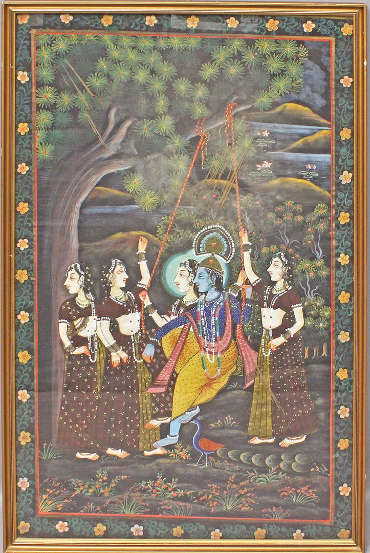 Indische Tuschmalerei.