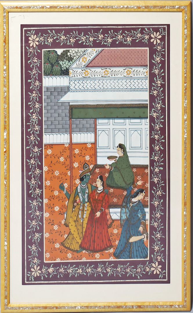 Indo-persische Malerei im Mogul-Stil.