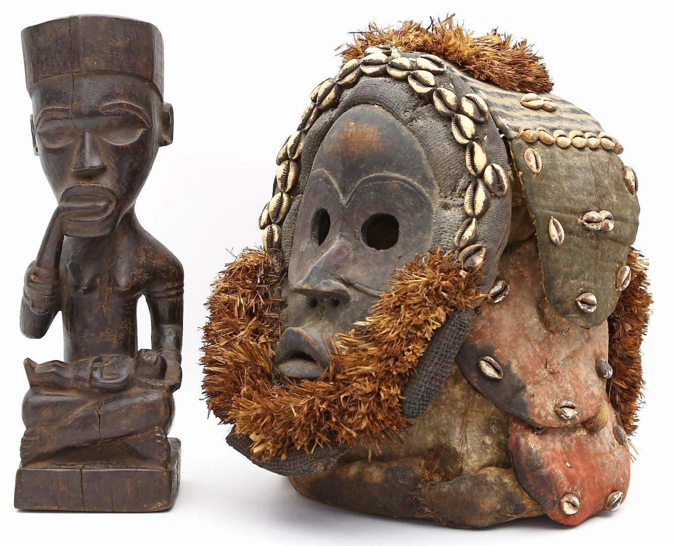 Afrikanische Maske und Skulptur.