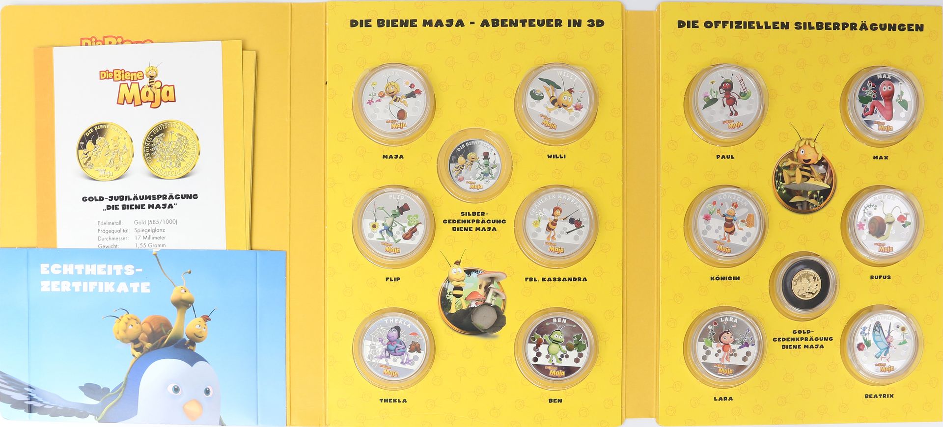 Sammlung Gedenkmedaillen "Die Biene Maja - Abenteuer in 3D".