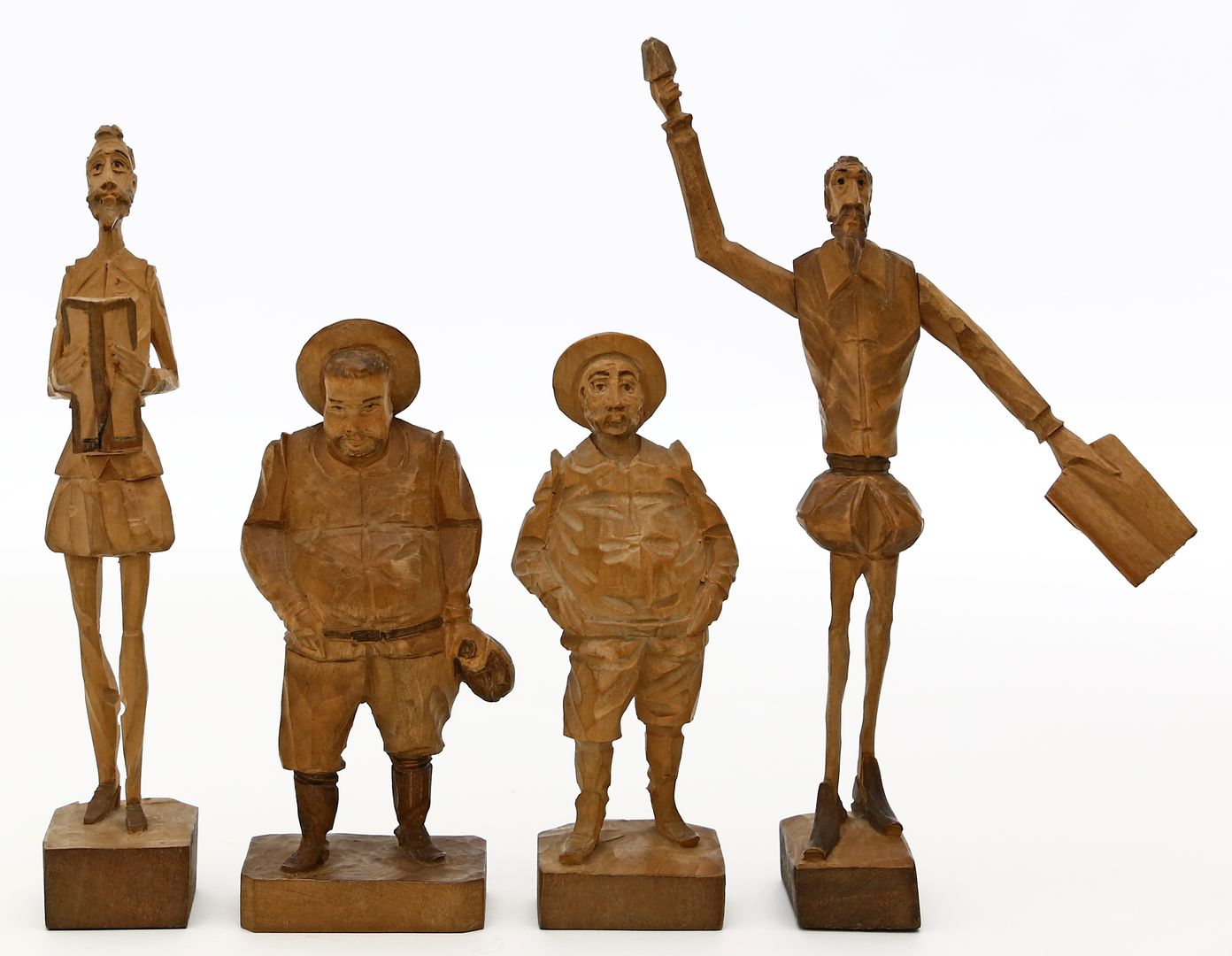 4 Skulpturen nach Don Quichotte.