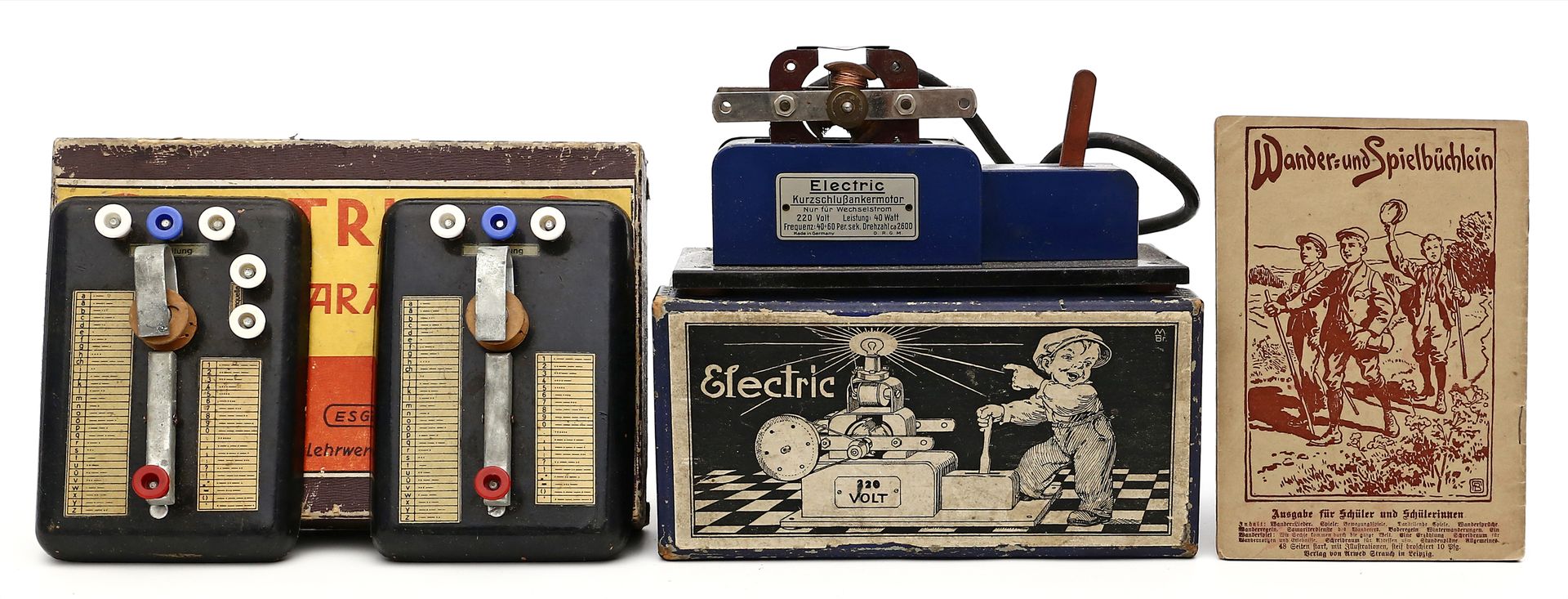 Elektromotor und Electric-Morseapparat,