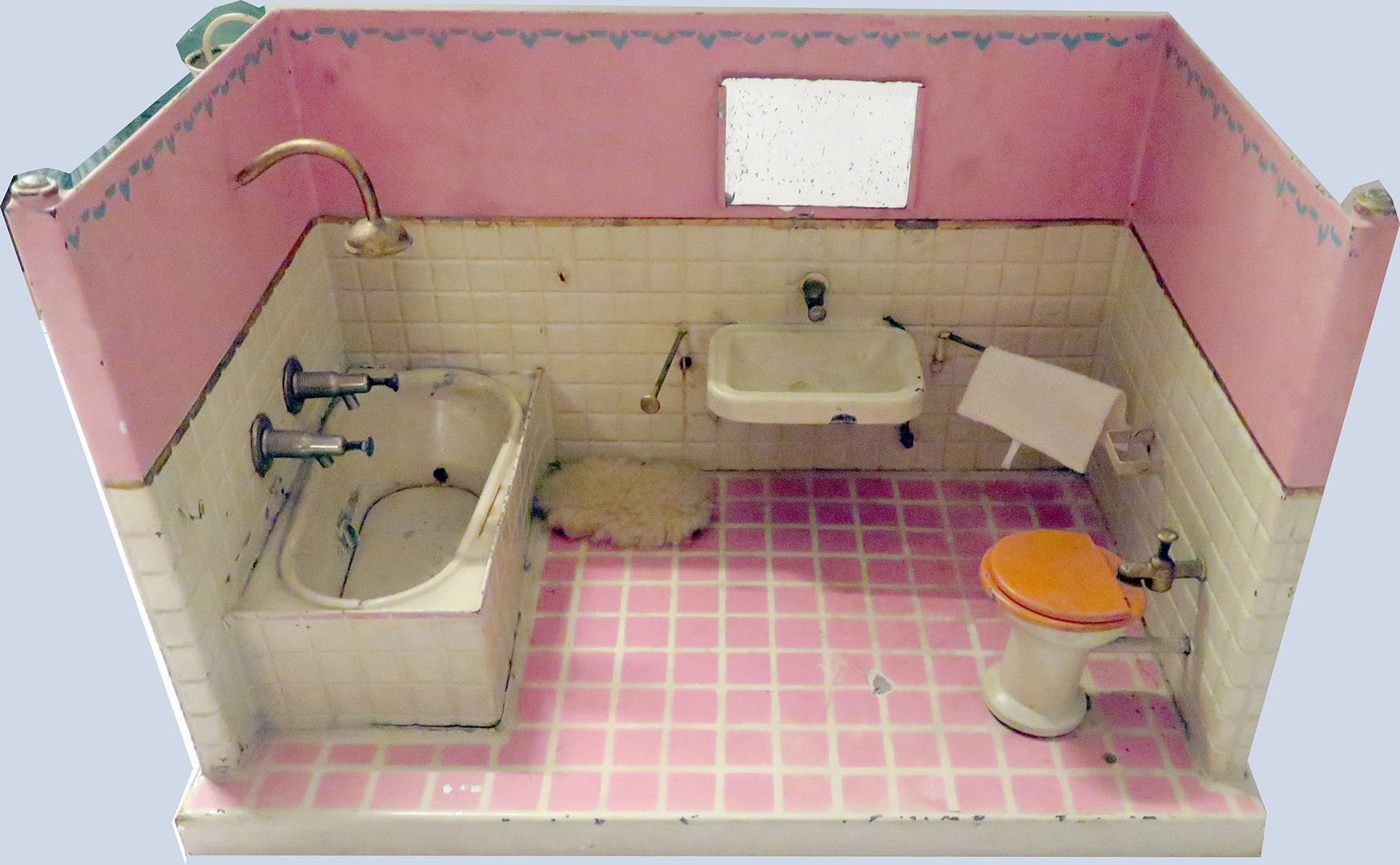 Puppen-Badezimmer.