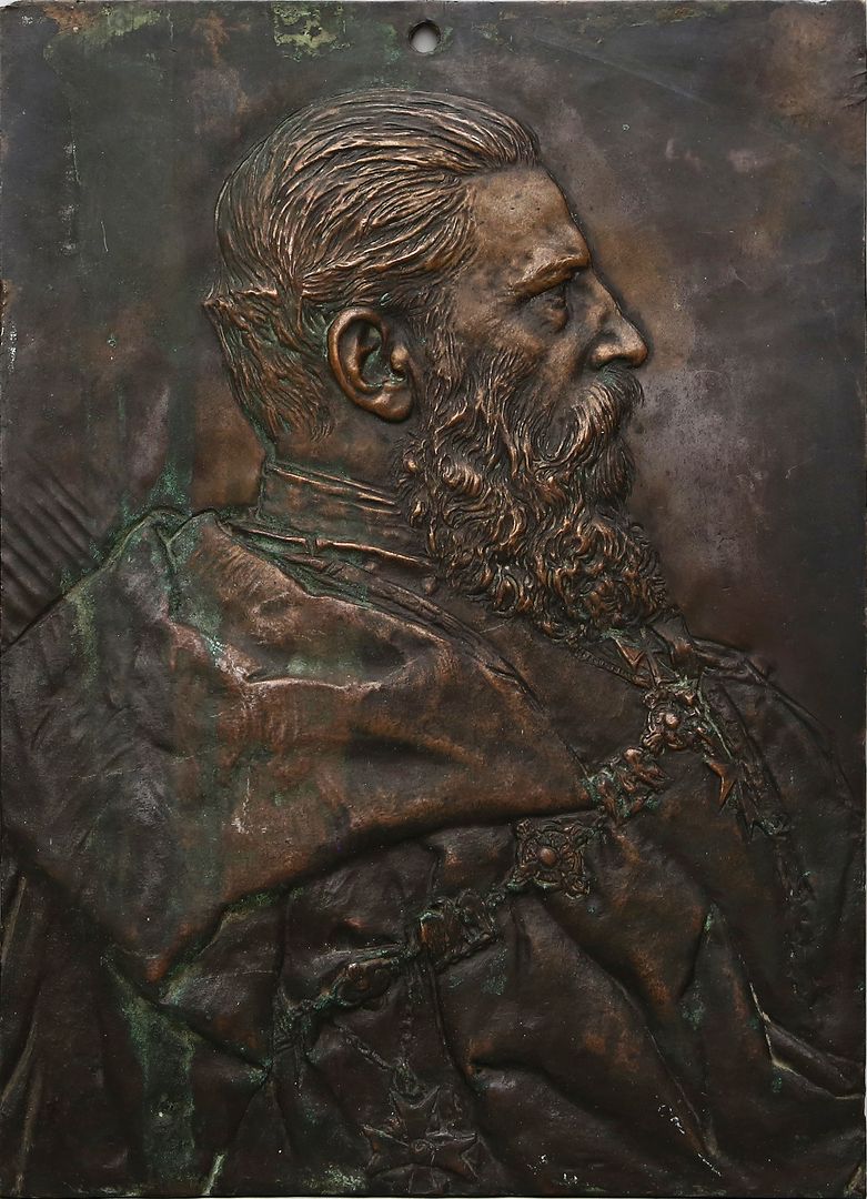 Reliefplatte "Friedrich III. 99 Tage Kaiser und König von Preußen".