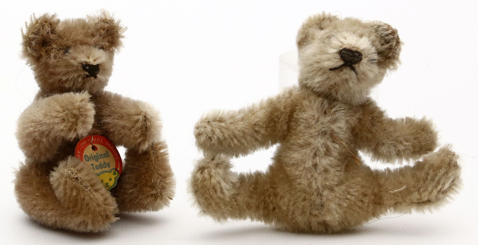 2 Miniatur-Teddys, Steiff.