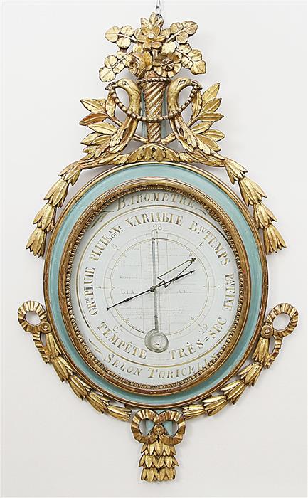 Louis XVI.-Wandbarometer "Carcano", (Frankreich, um 1776).
